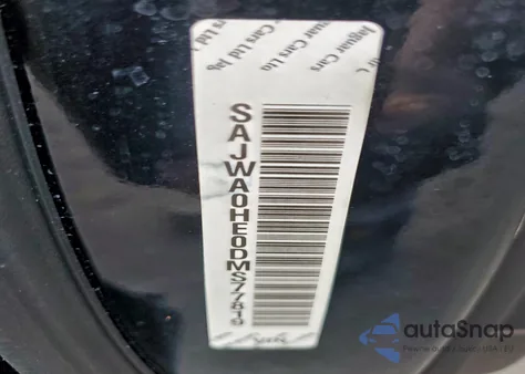 2013 Jaguar Xf Supercharged z USA, uszkodzony, nr VIN SAJWA0HE0DMS77819